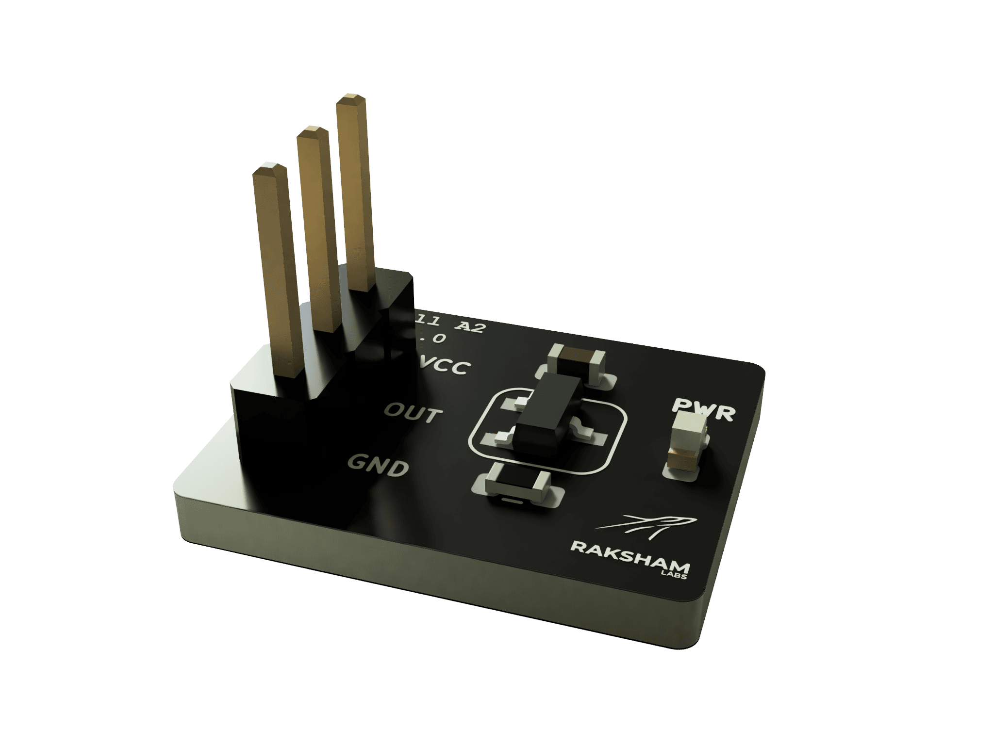 R Hall A2 three-pin Hall sensor breakout board